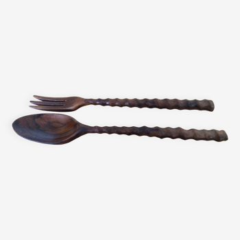 Wooden salad servers