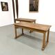 Pair of Vintage Community Tables in Solid Beech
