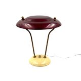 Mid-century brass table / desk lamp, France ca. 1950