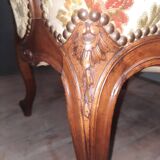 Pair of large Louis XV style armchairs