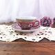 Chinese Cup and saucer Wan Shou Wu Jiang vintage