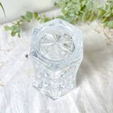 Small vintage vase in Cristal D'Arques geometric pattern