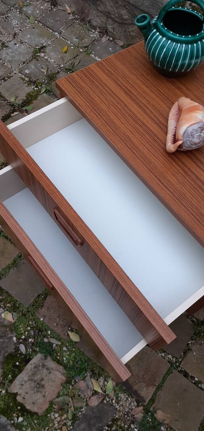 70s Scandinavian style bedside table