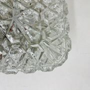 Mid-century crystal wall light / ceiling light by Limburg Glashütte, 1970s Germany