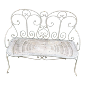 Old wrought iron garden bench. Around 1900