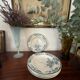 Set of 5 hollow plates Longwy art nouveau