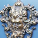 Pair of bronze candle holders