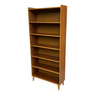 Vintage large teak bookcase Danish design 60s