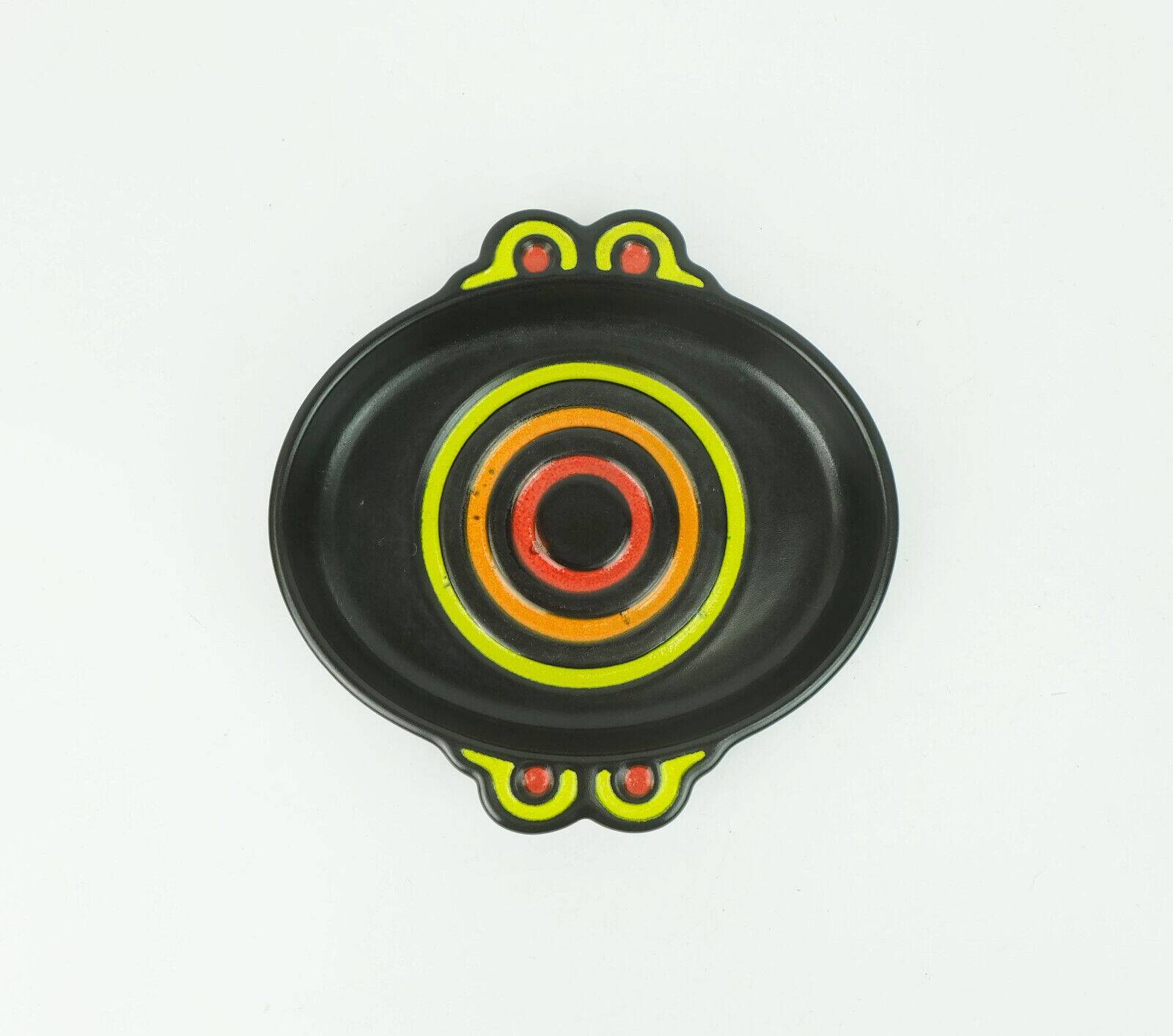 Colorful ceramic bowl side dish snack bowl herbolzheimer ceramic 1960s 70s wgp model no. 245-22