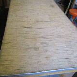 Long school table from the 50s with white top