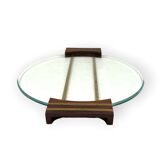 Plateau en verre art déco, France années 1930