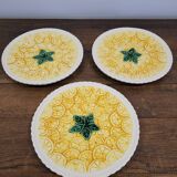 3 Lemon Barbotine plates