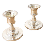 Pair of silver candle holders