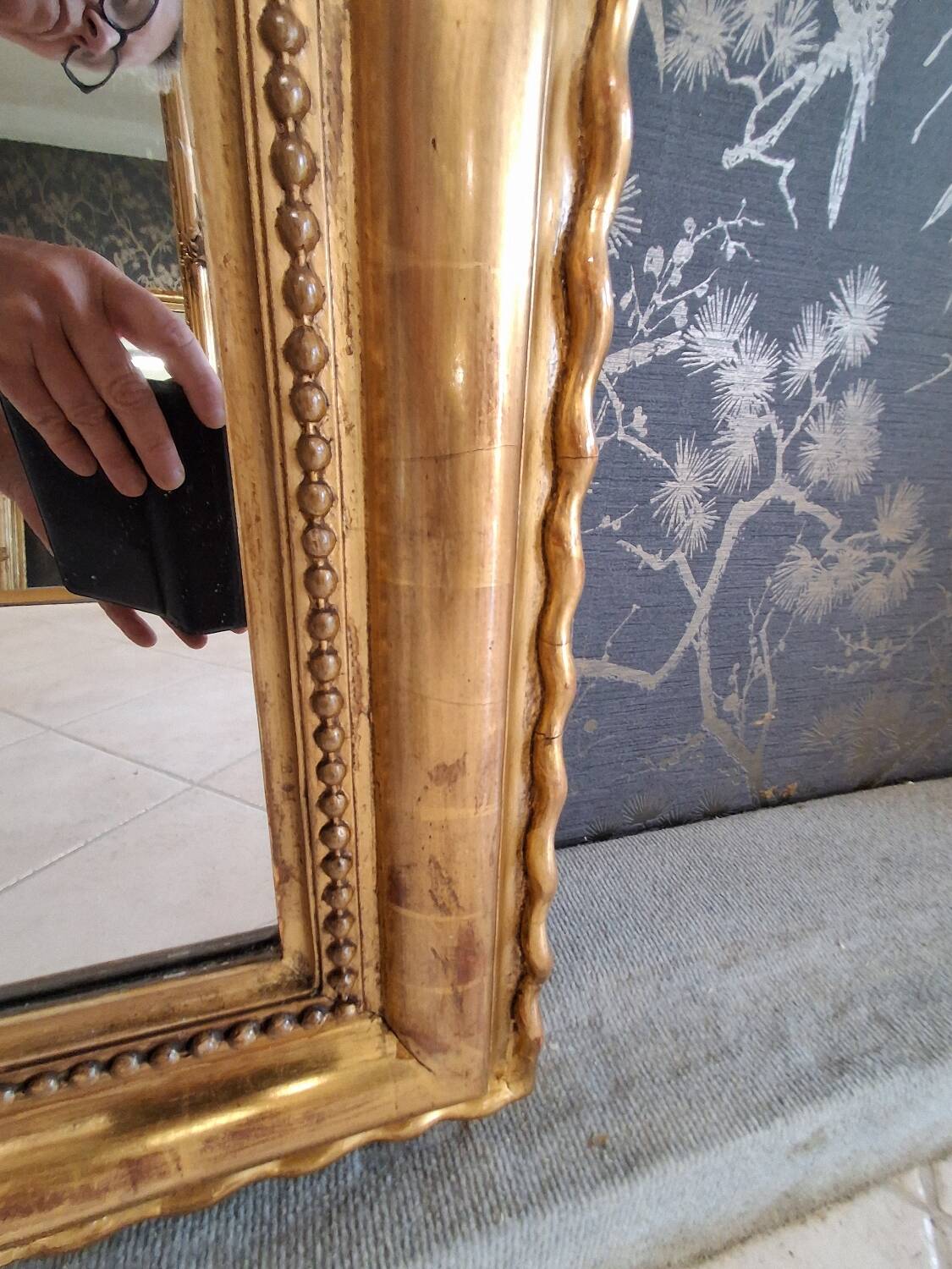 Louis Philippe period mirror 167 x 106