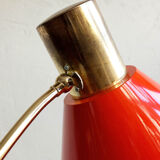Vintage Red Table Lamp made by AKA Germany, 1960