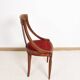 Chaise gondole Art Déco en bois massif