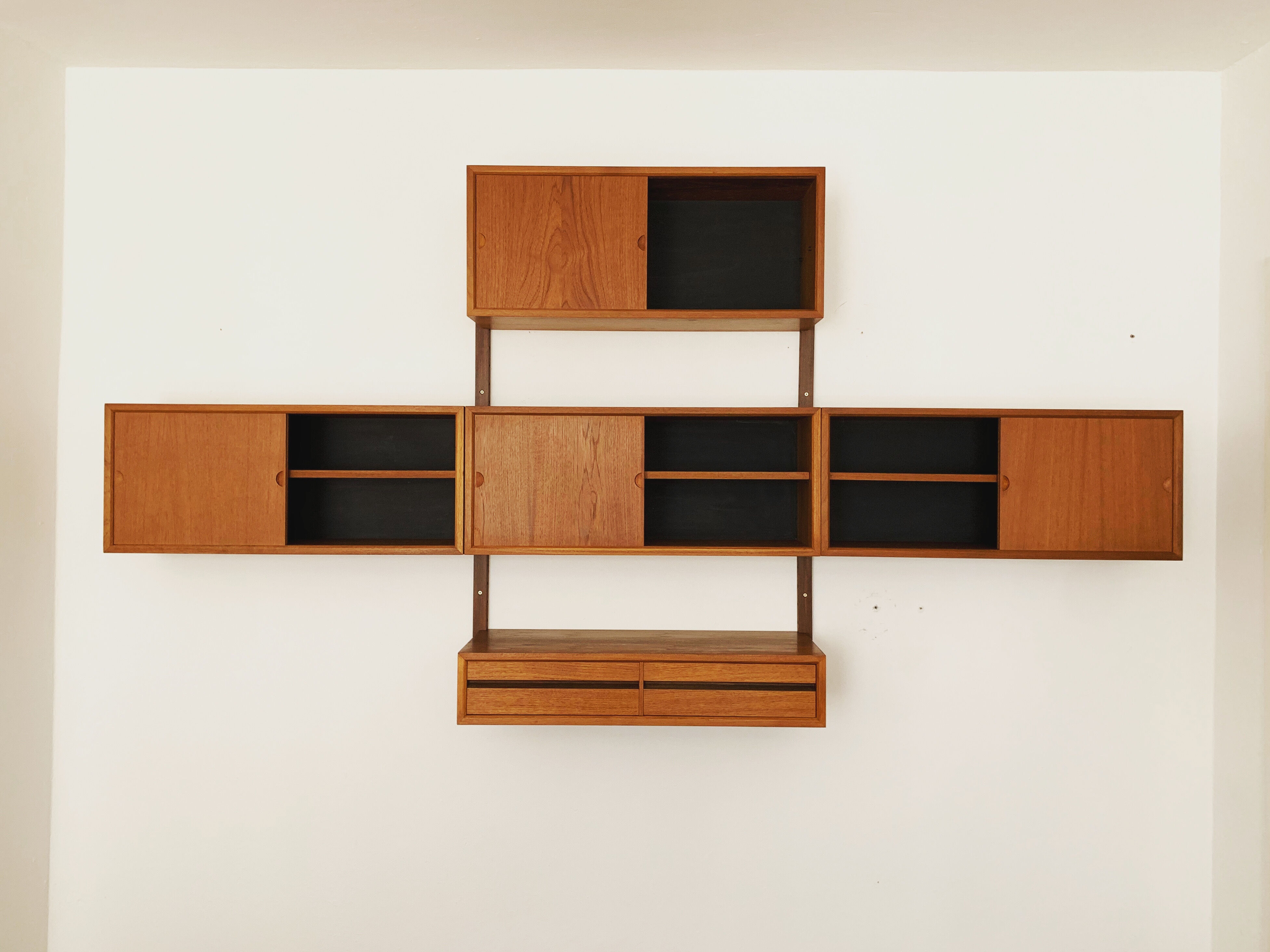 Danish modular teakwood  wall unit