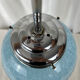 Clichy blue glass globe chandelier 1950 - 1960