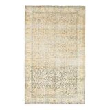 5x8 beige yellow tones turkish rug 247x152cm