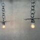 2x vintage Mazzega Murano pendant lamps