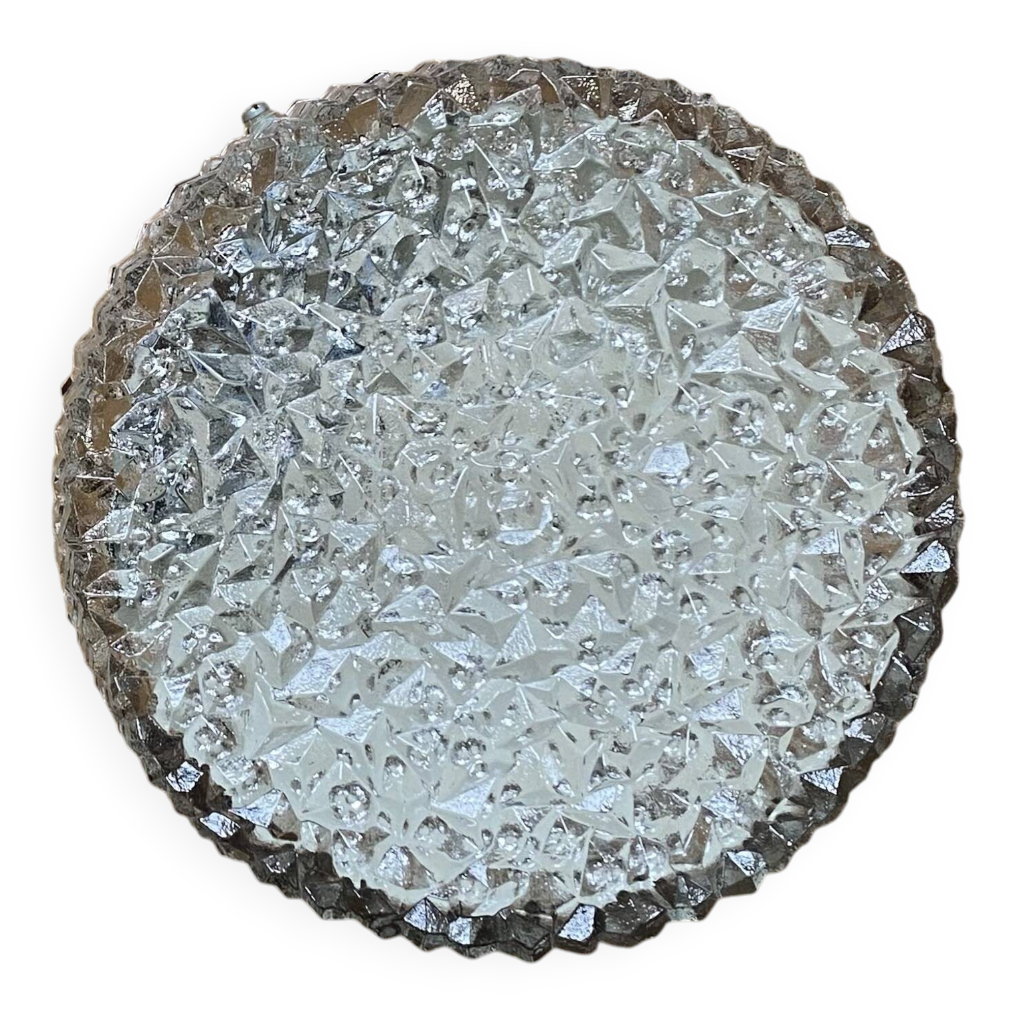 Holophane porthole glass wall or ceiling light, 1970s-1980s