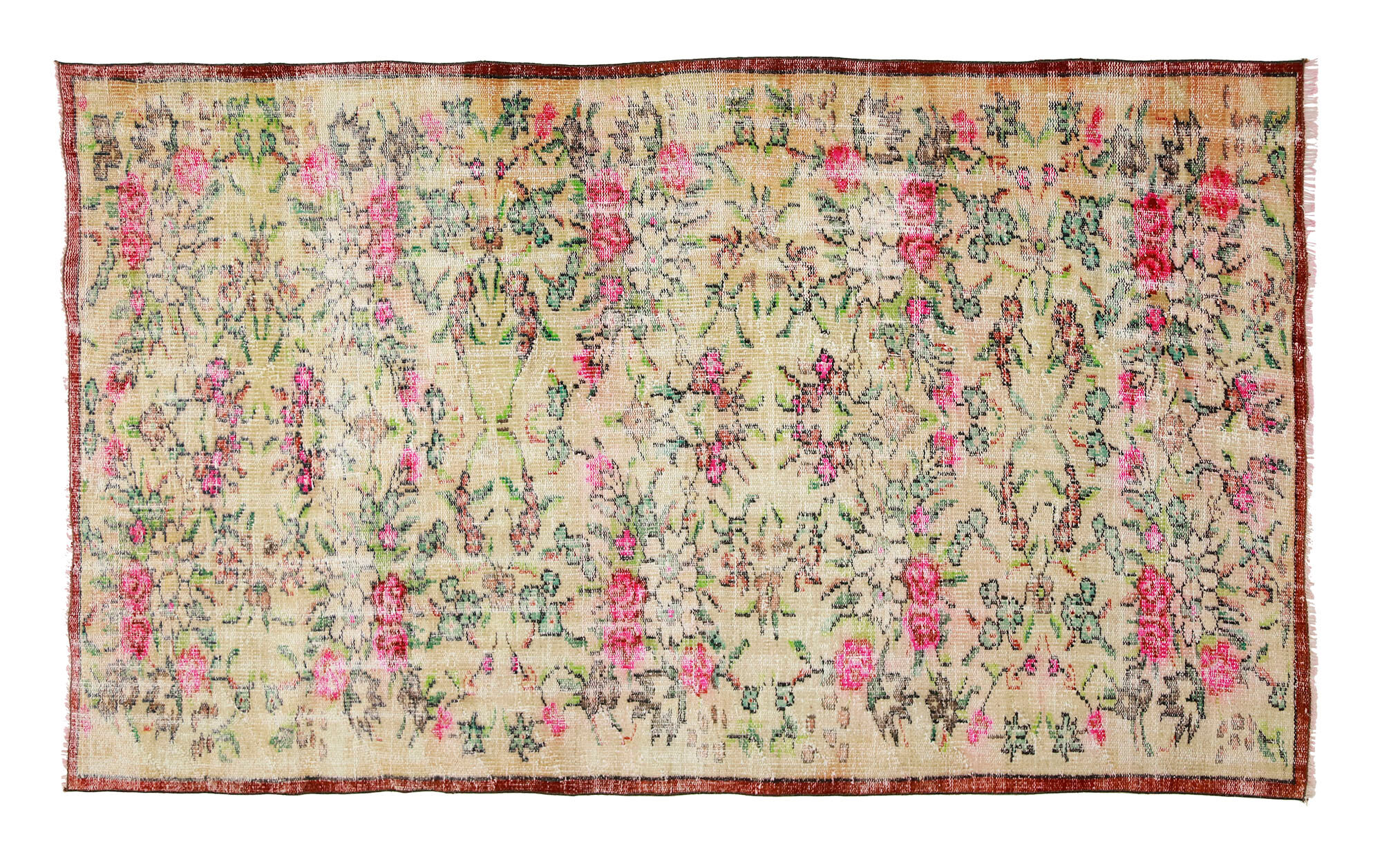 Tapis vintage anatolien fait main 237 cm x 145 cm