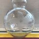 Vase boule verre dessin fleurs ciselées art déco vintage