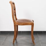 Barrette chairs with saber legs, set of 4