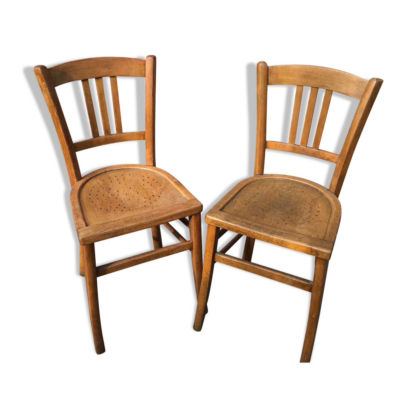 Paire de chaises bistrot vintage