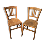 Paire de chaises bistrot vintage