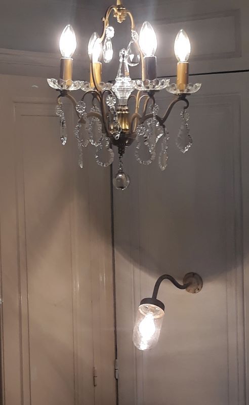 Industrial gooseneck wall lamp