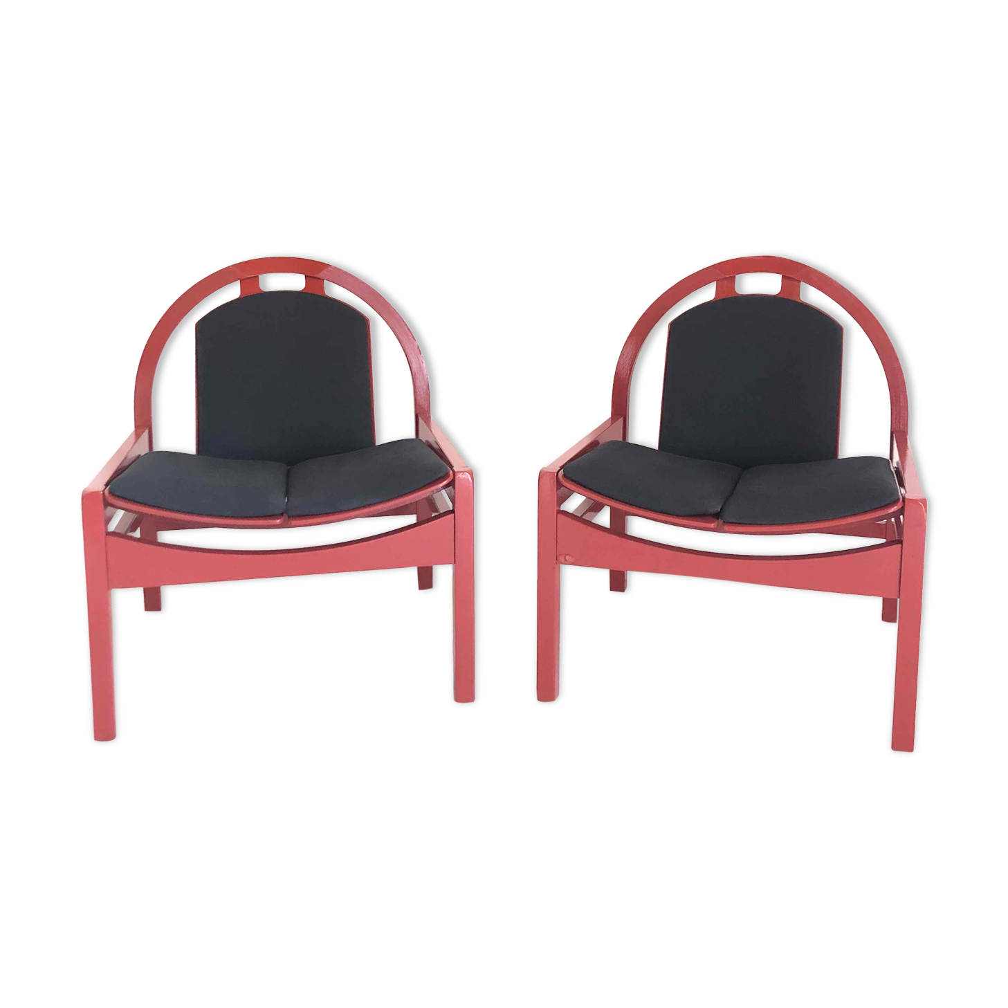 Pair of Baumann armchairs