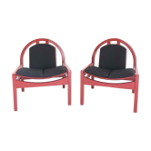 Paire de fauteuils Baumann