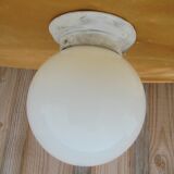 old Opaline Globe Ceiling Light
