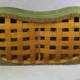 Danish curved green button sofa from the 1940s
