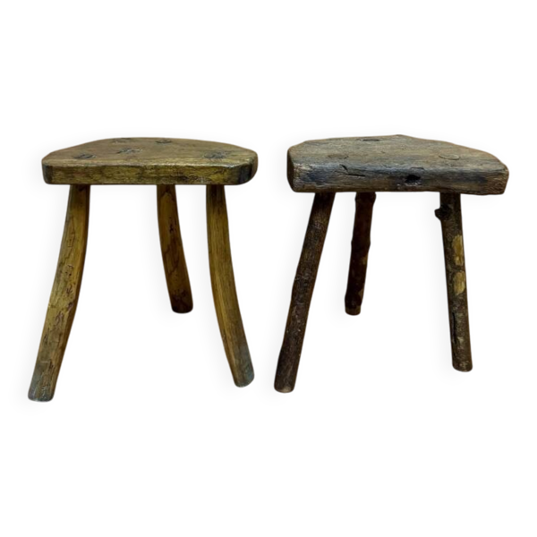 tabouret ancien art brut — Beyit
