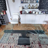 Extensible dining table (180-260) glass Roche Bobois