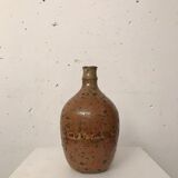Vase « bouteille » en grès pyrité, vassil ivanoff 1960