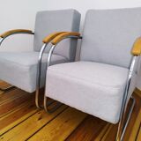 Pair of mücke melder fn 21 armchairs, vintage, 1930