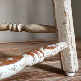 Patinated workshop stool old early twentieth century