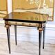 Swedish grace, game table with relief meander decoration, 1920s/30s.