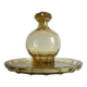 ART DECO Tray and Carafe Amber Yellow Glass