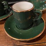 Vintage bistro coffee cups
