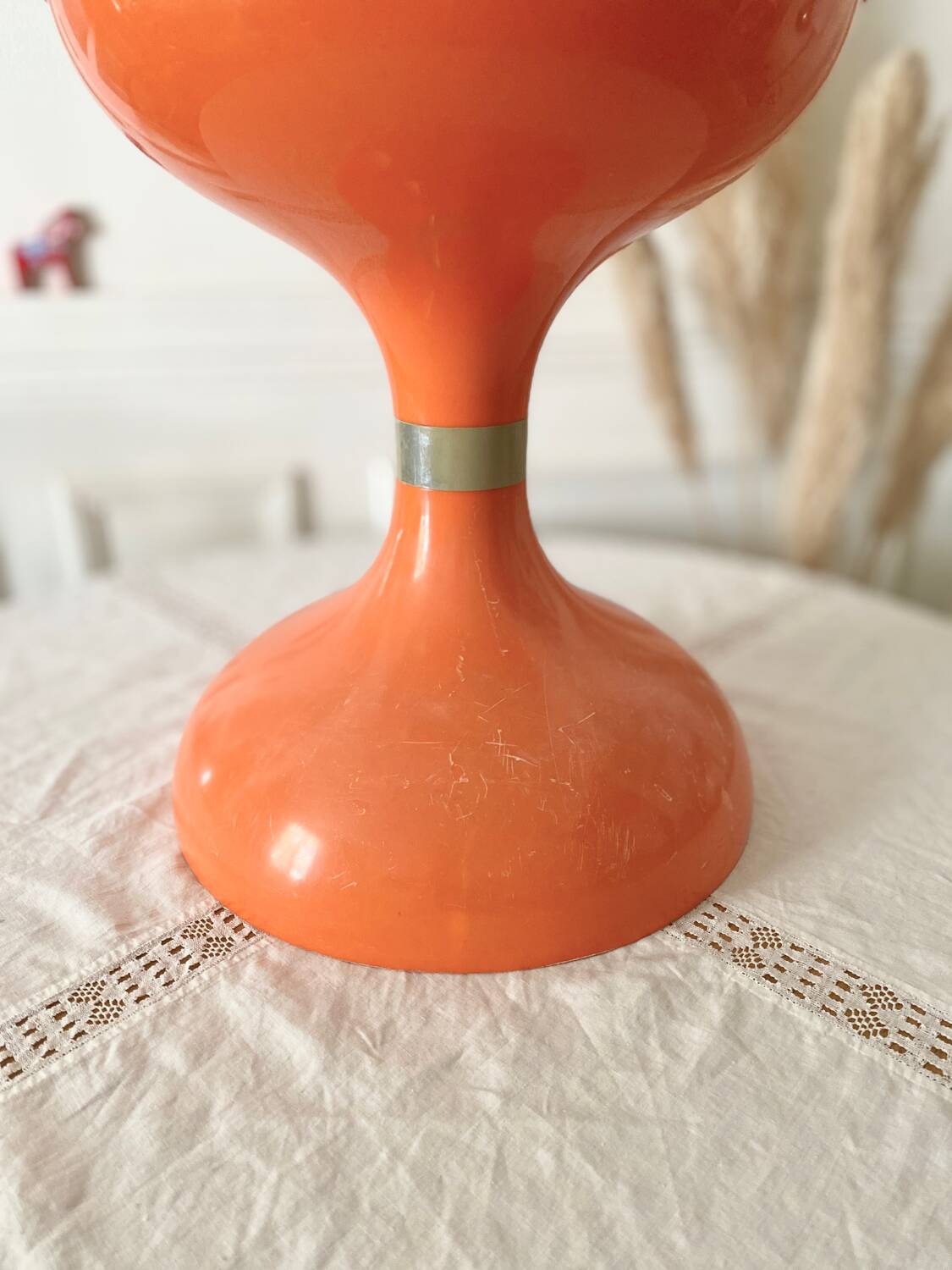 Robur Sgabello Americano stool orange plastic vintage 70s