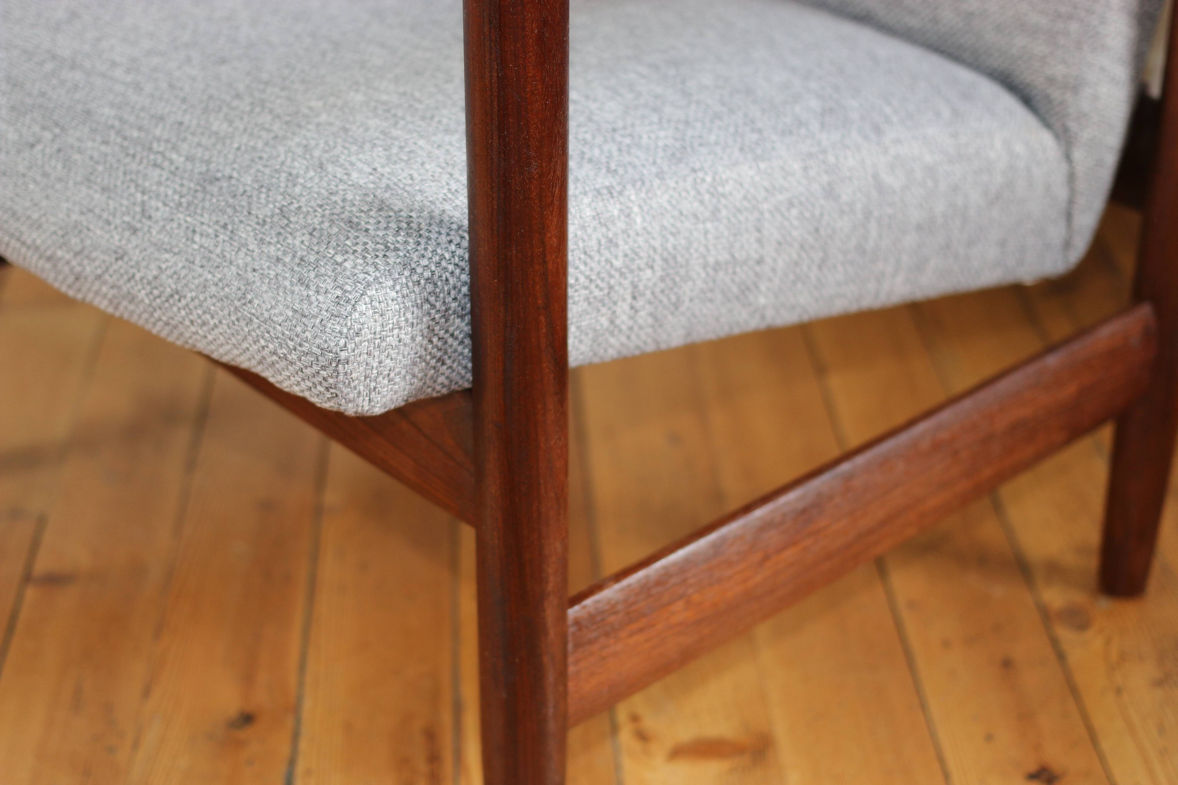 Pair of vintage Scandinavian teak armchairs from the 1960s