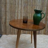 Guéridon ou table basse en noyer art déco.