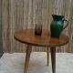 Art Deco walnut side table or coffee table.