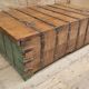 Old coffee table - Burmese teak chest