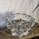 Bougeoir en verre vintage