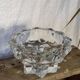 Bougeoir en verre vintage